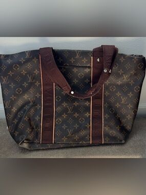 Designer like Brown Monogram Canvas Tote